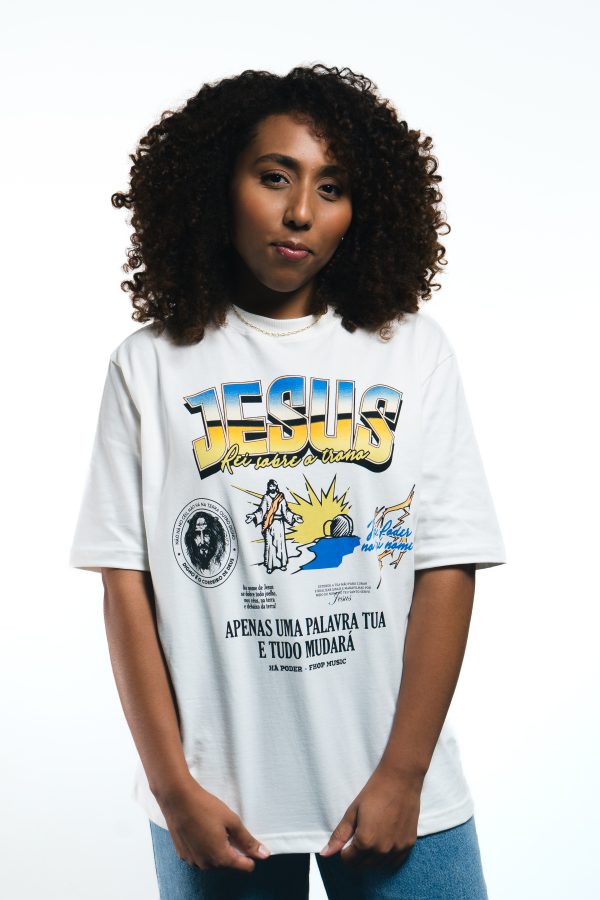 camiseta há poder - off white