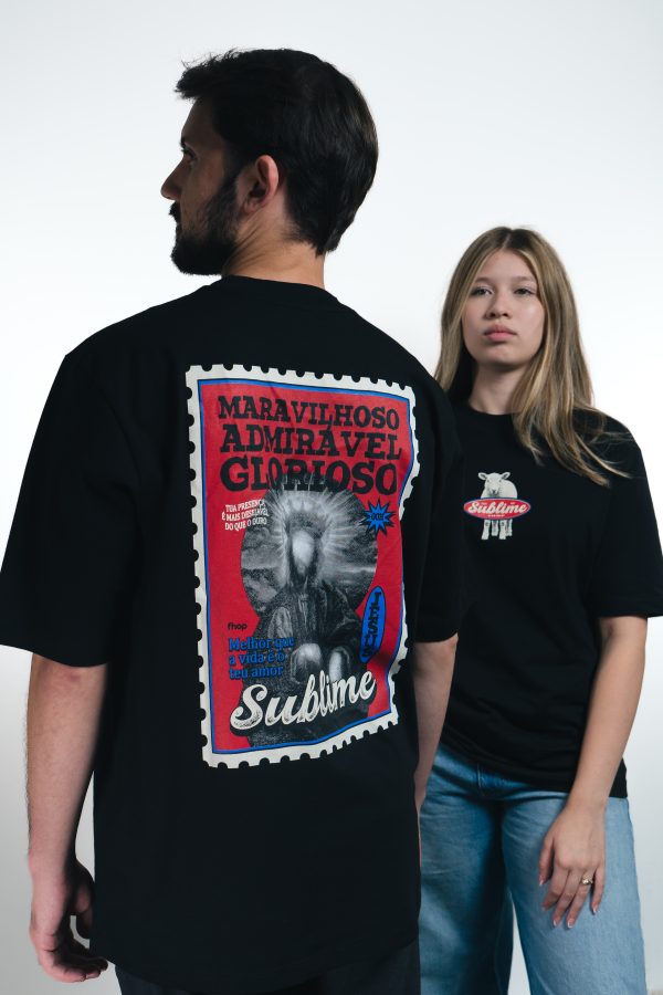 camiseta sublime - preto